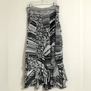 Chico’s Black and White Skirt